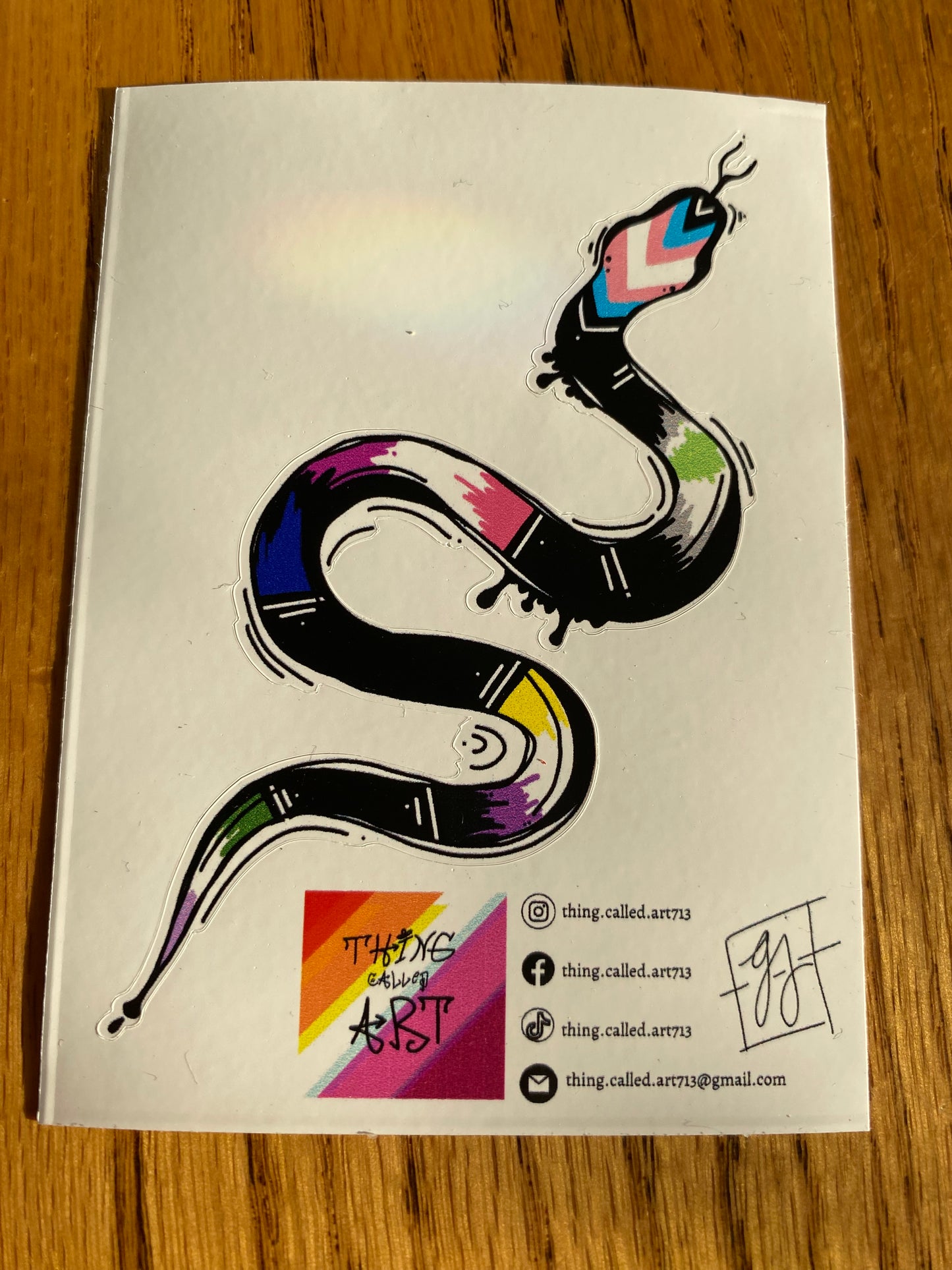 Gender Snake Sticker