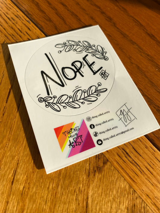 Nope Sticker