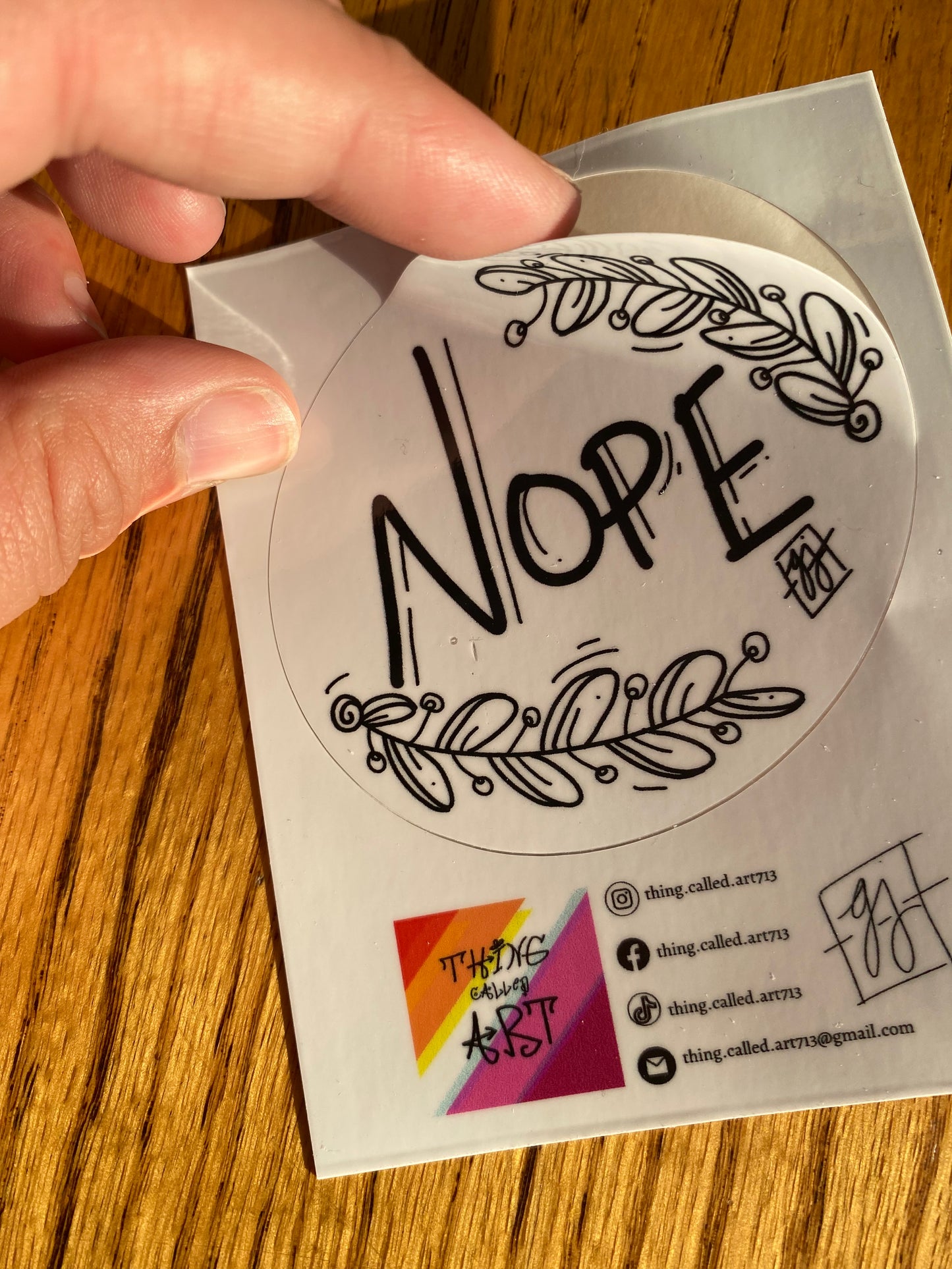 Nope Sticker