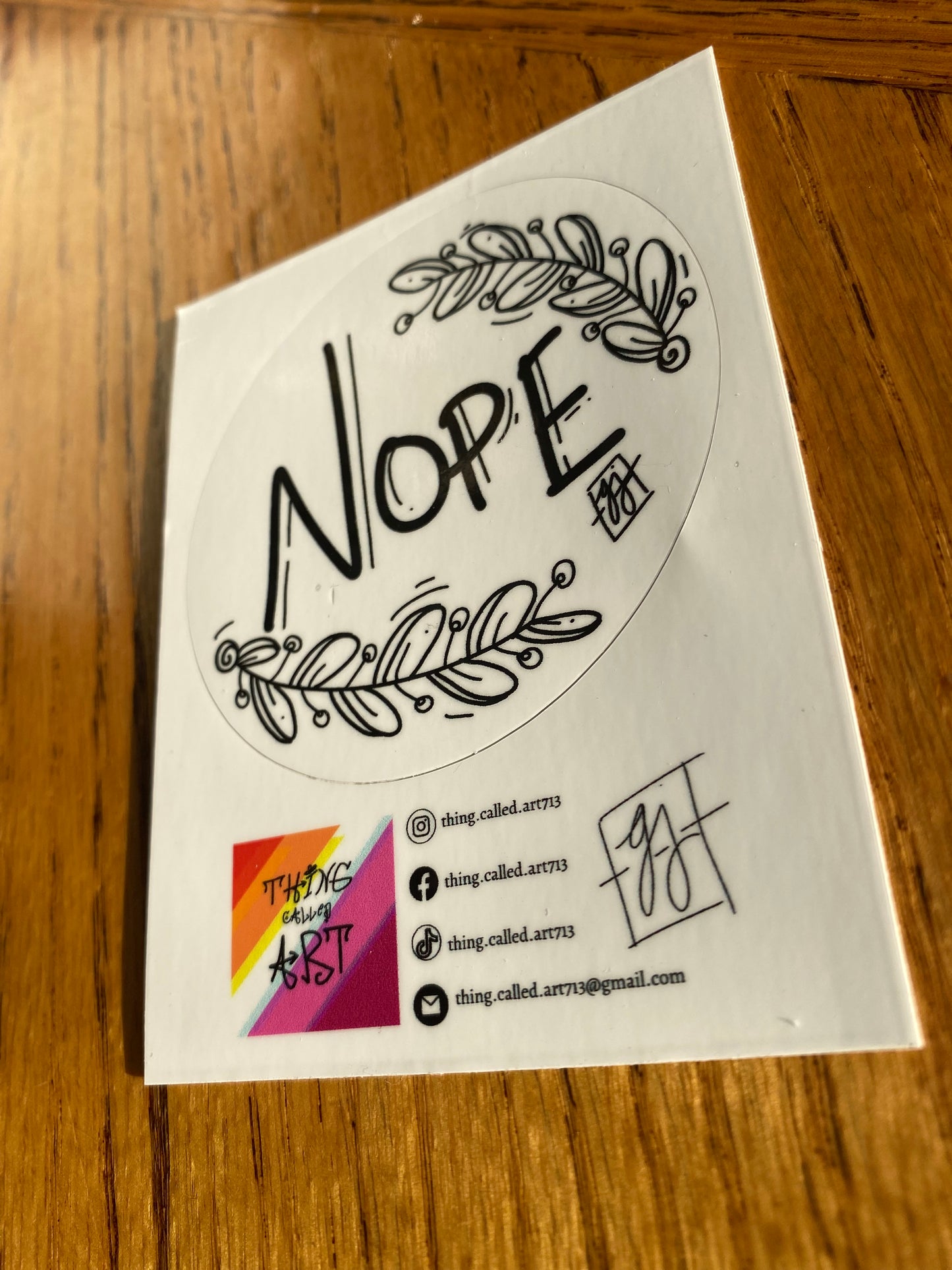 Nope Sticker