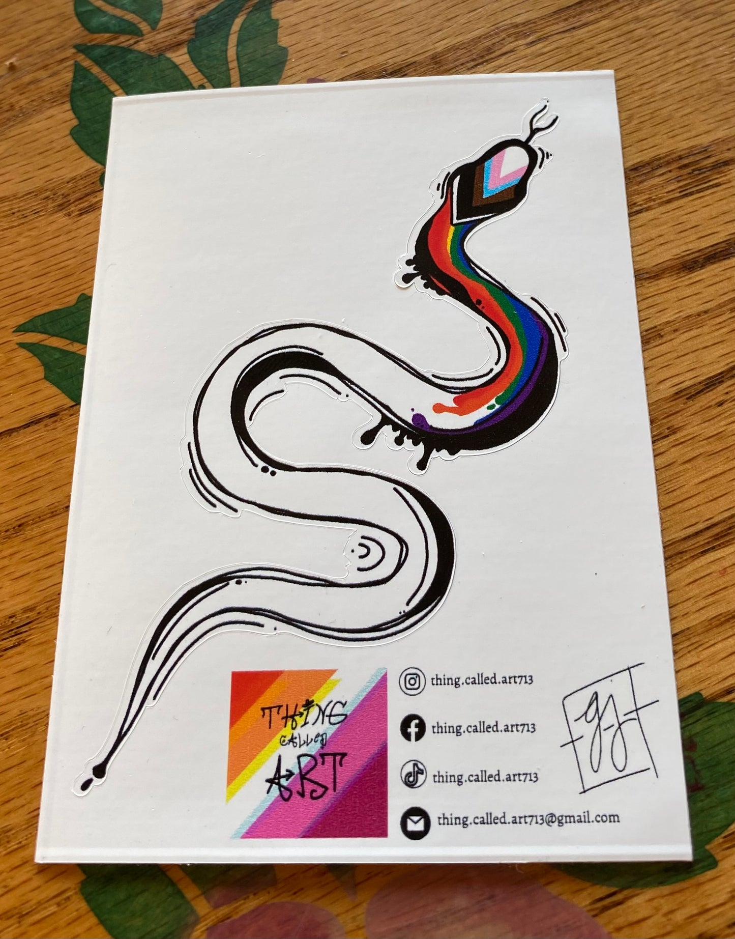 Progressive Snake Sticker